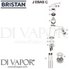 Bristan Java Eco Basin Mixer Clicker Waste Tap Spares
